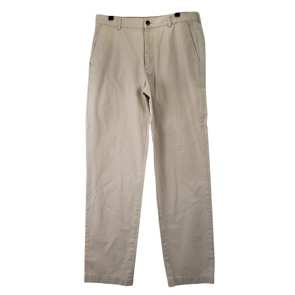 Brooks Brothers 346 Chino Pants Mens 34x34 (Fits 35x33) Tan Preppy Business Work